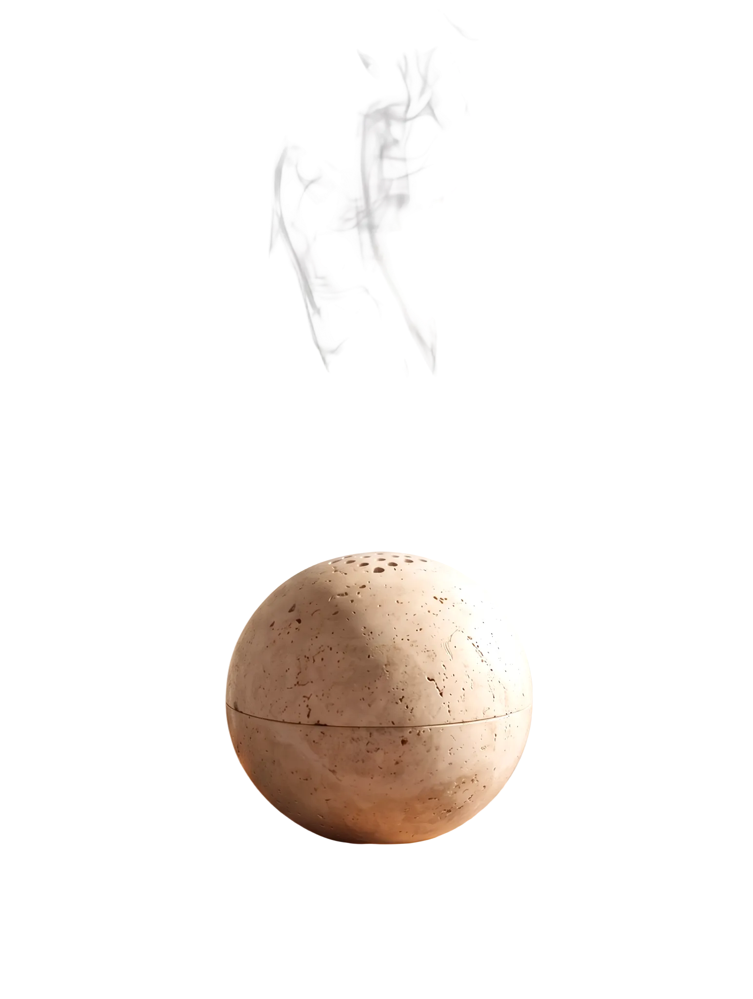 Travertine Incense Burner