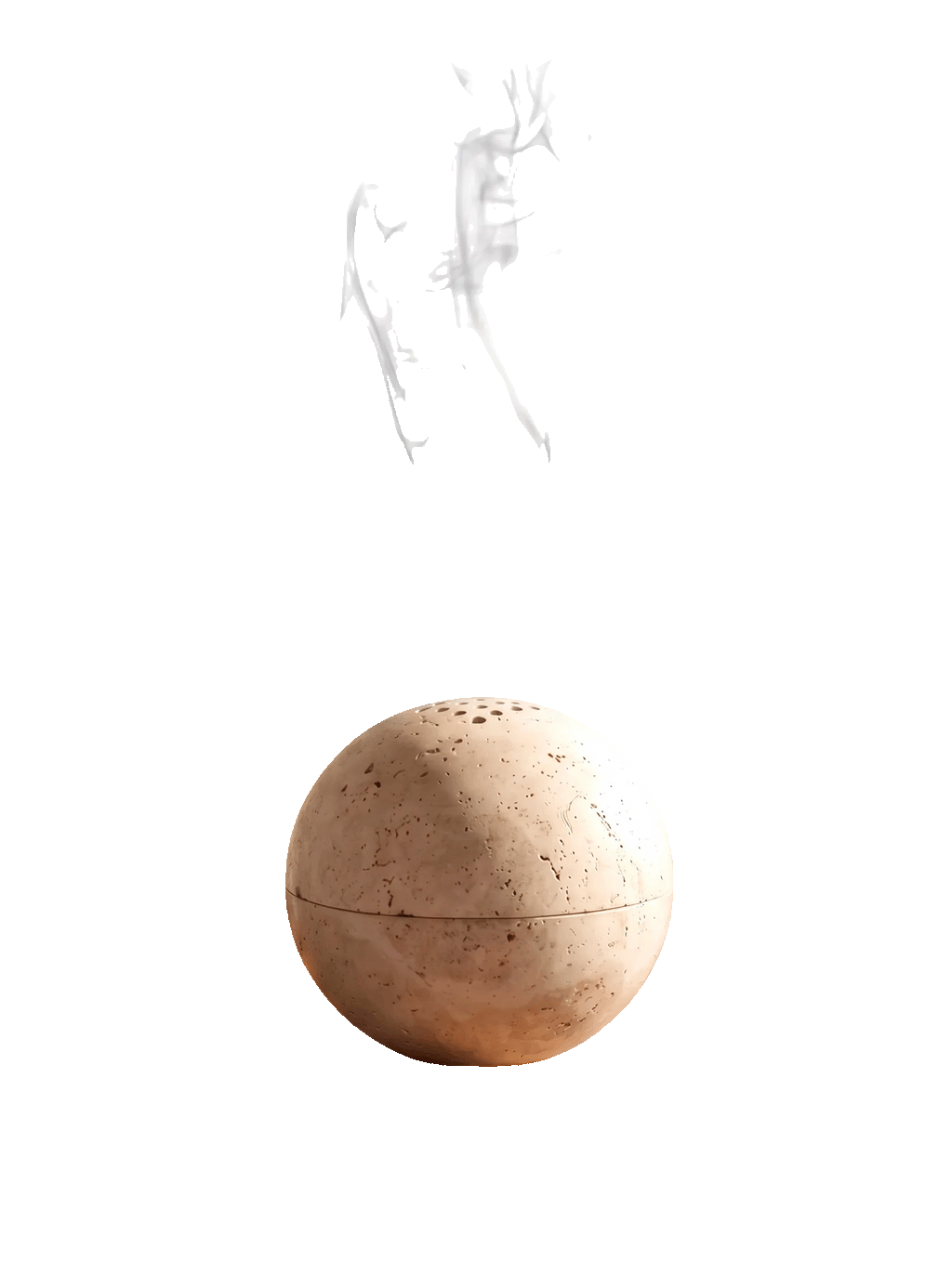 Travertine Incense Burner