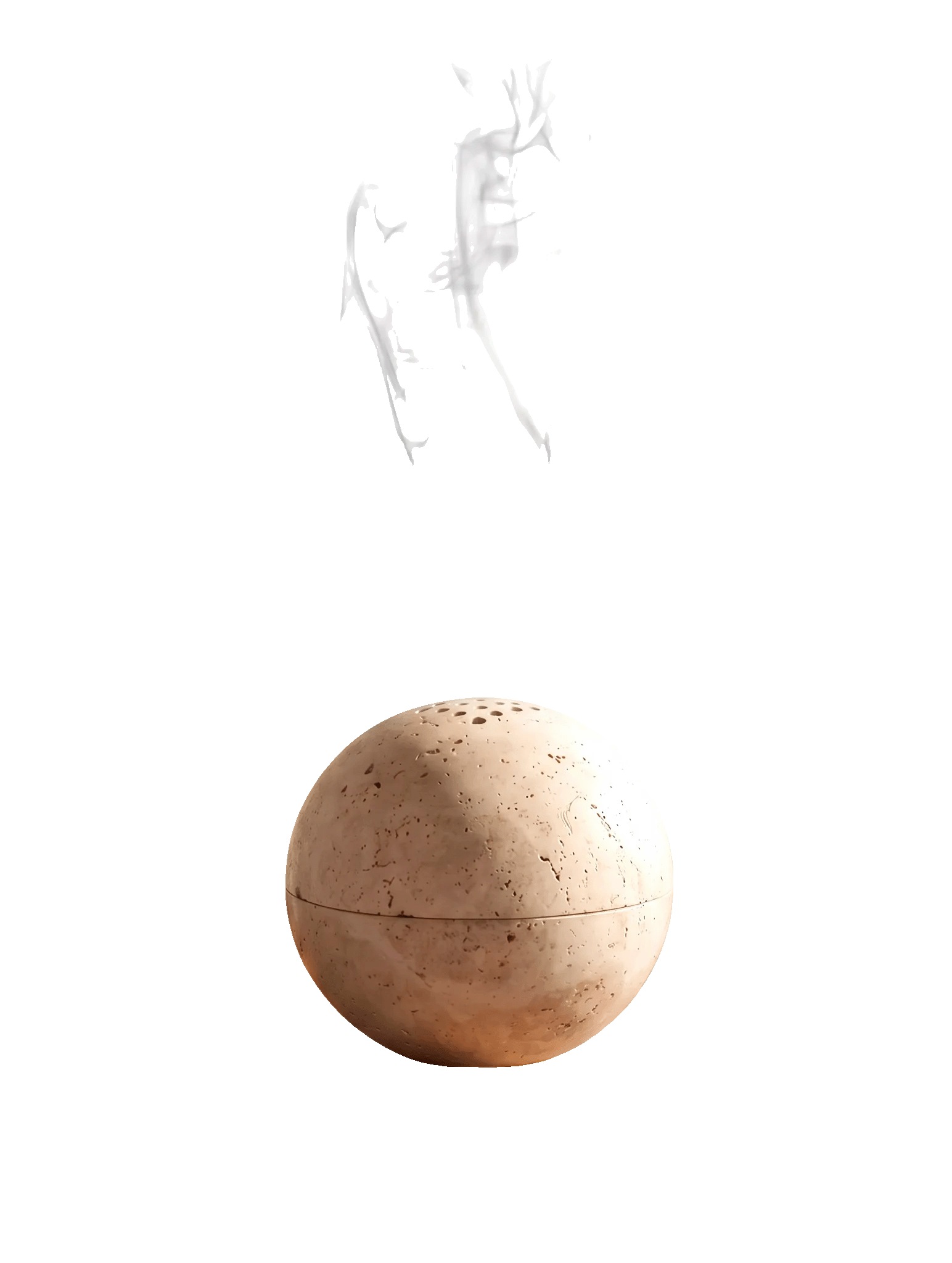Travertine Incense Burner