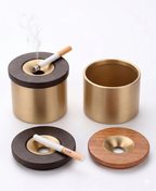 Brass & Timber Ashtray