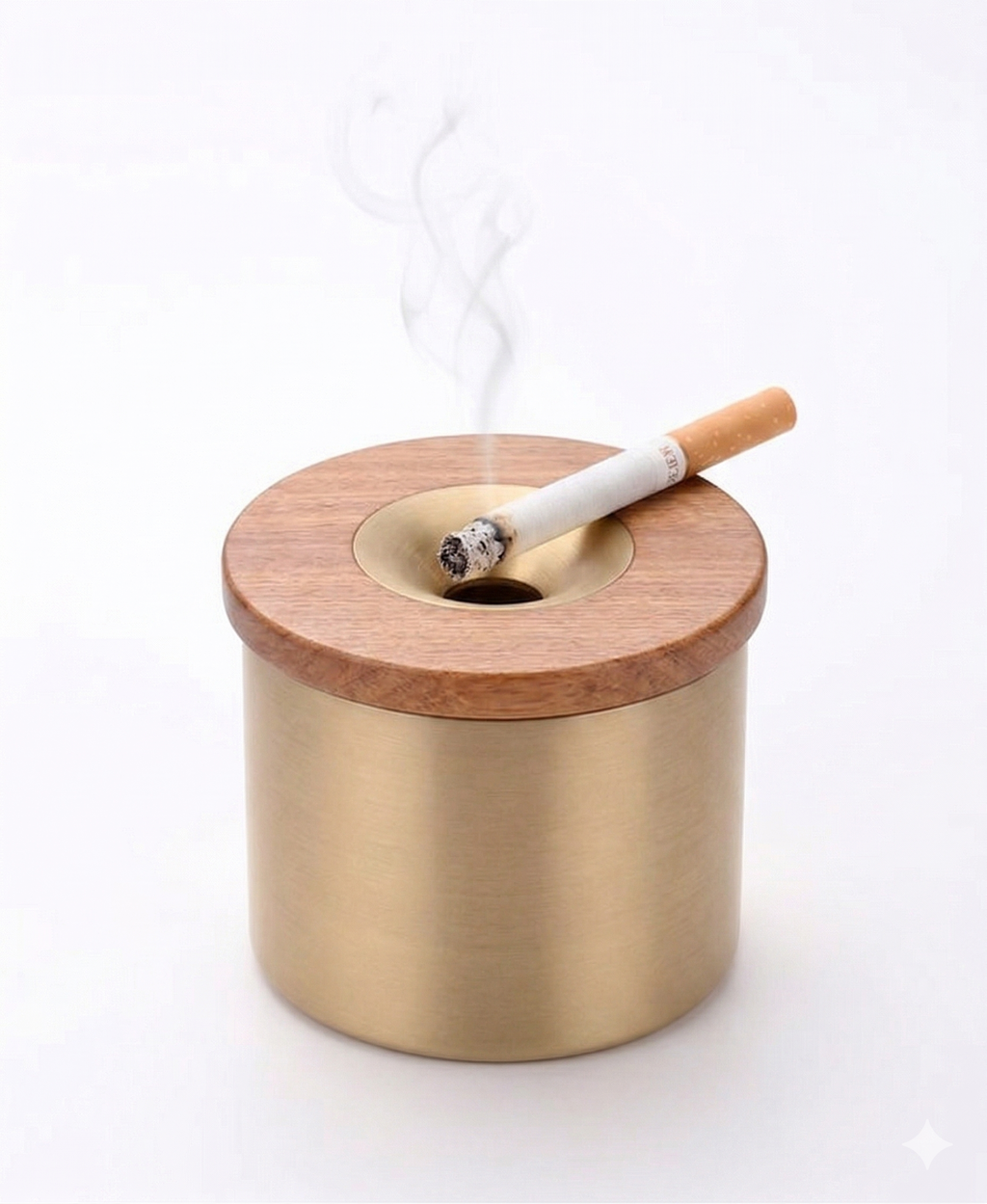 Brass & Timber Ashtray