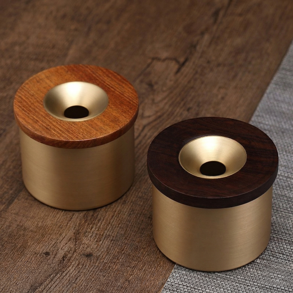 Brass & Timber Ashtray