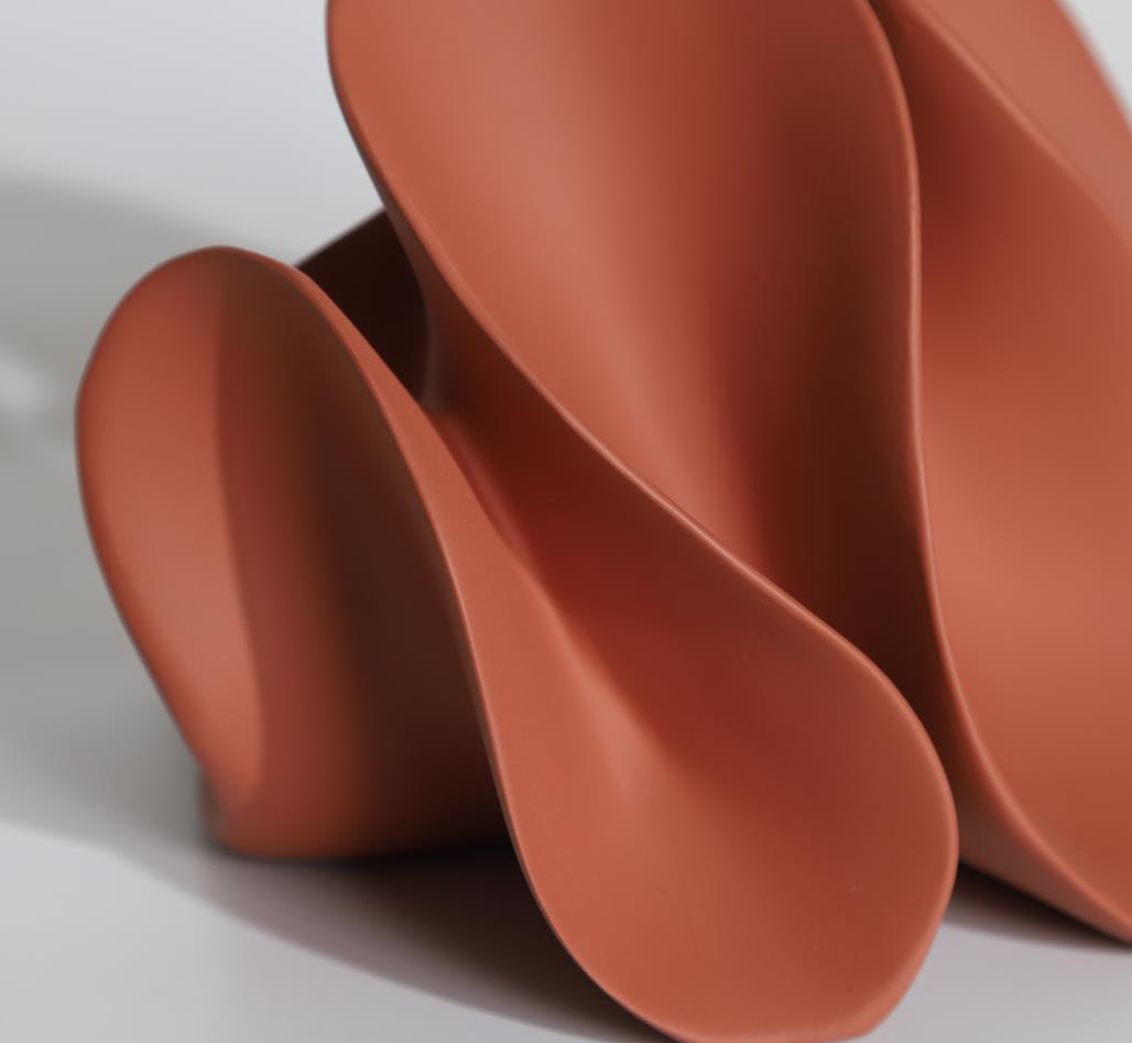 Terracotta Wave Sculpture