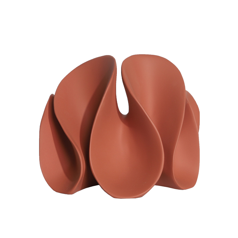 Terracotta Wave Sculpture
