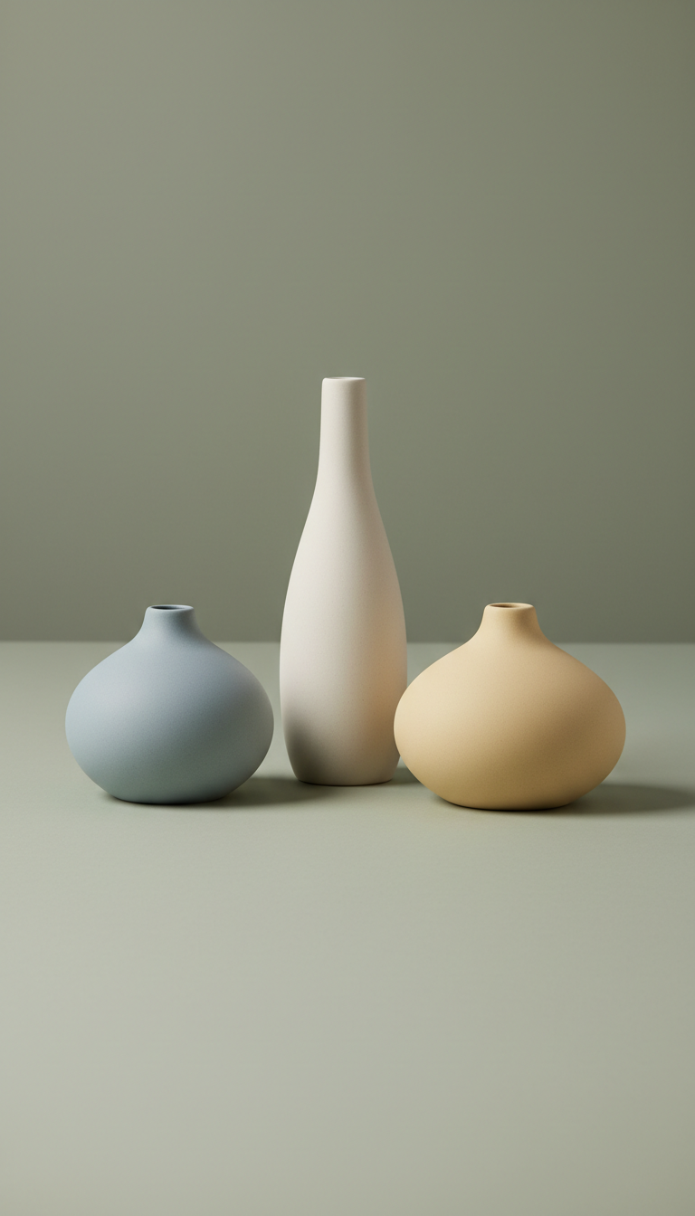 Sculptural Vase in Matte Ceramic