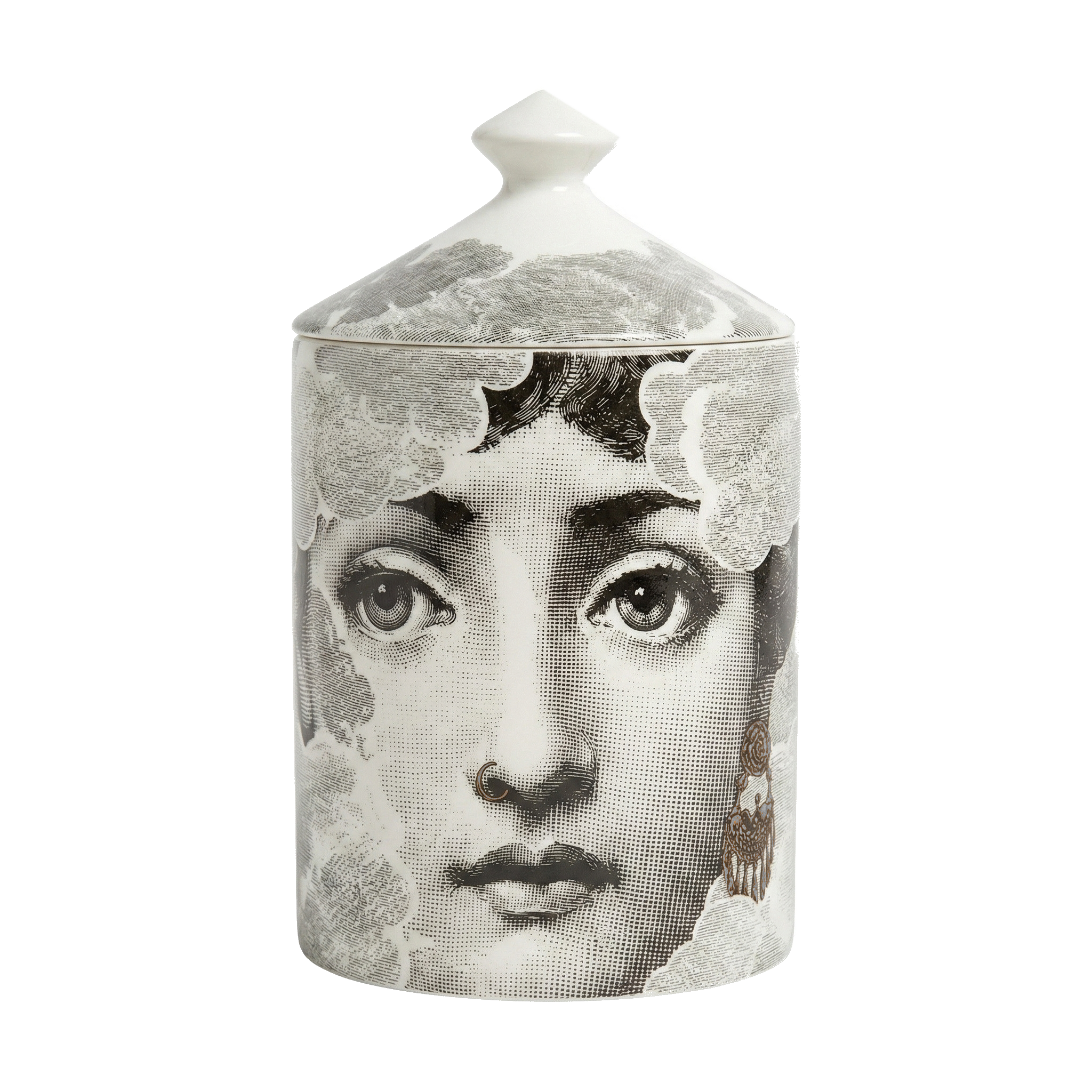 Face Profile Decrotive Jar